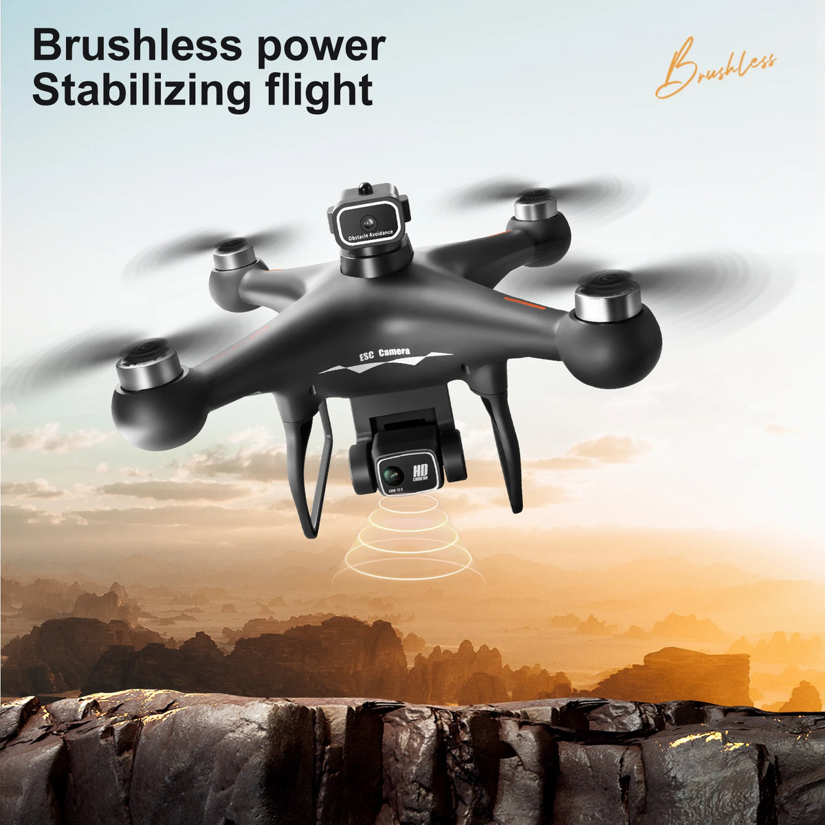 ZNLYRION S116 RC Drone Featuring Brushless Motor WiFi Camera