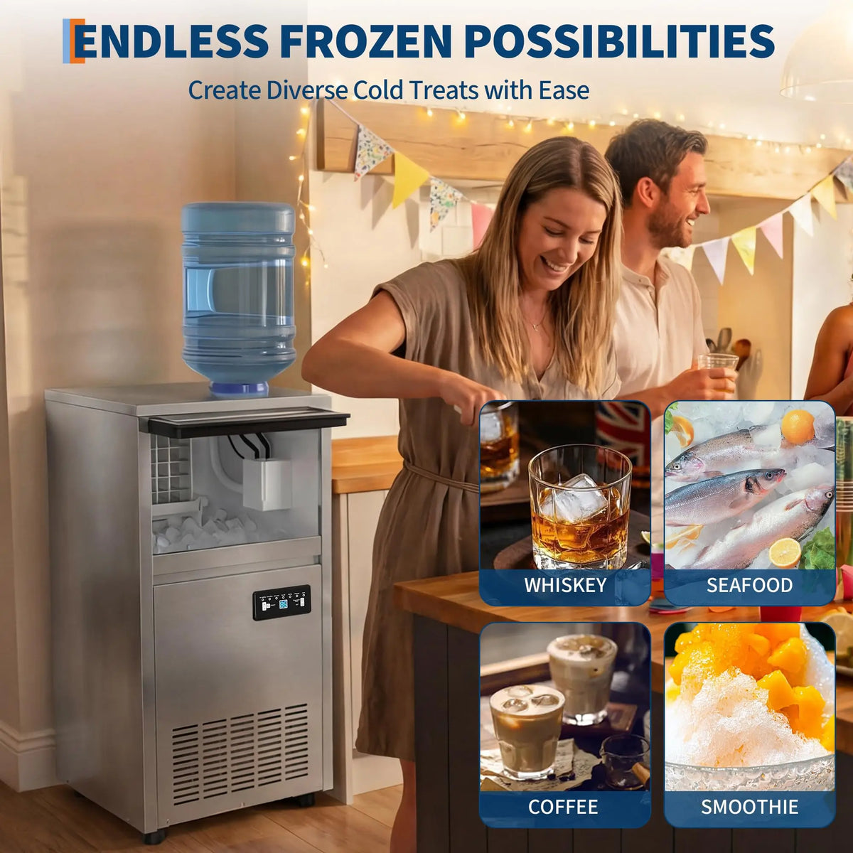 Commercial Ice Maker 120 Lbs Per Day T90FT Premier