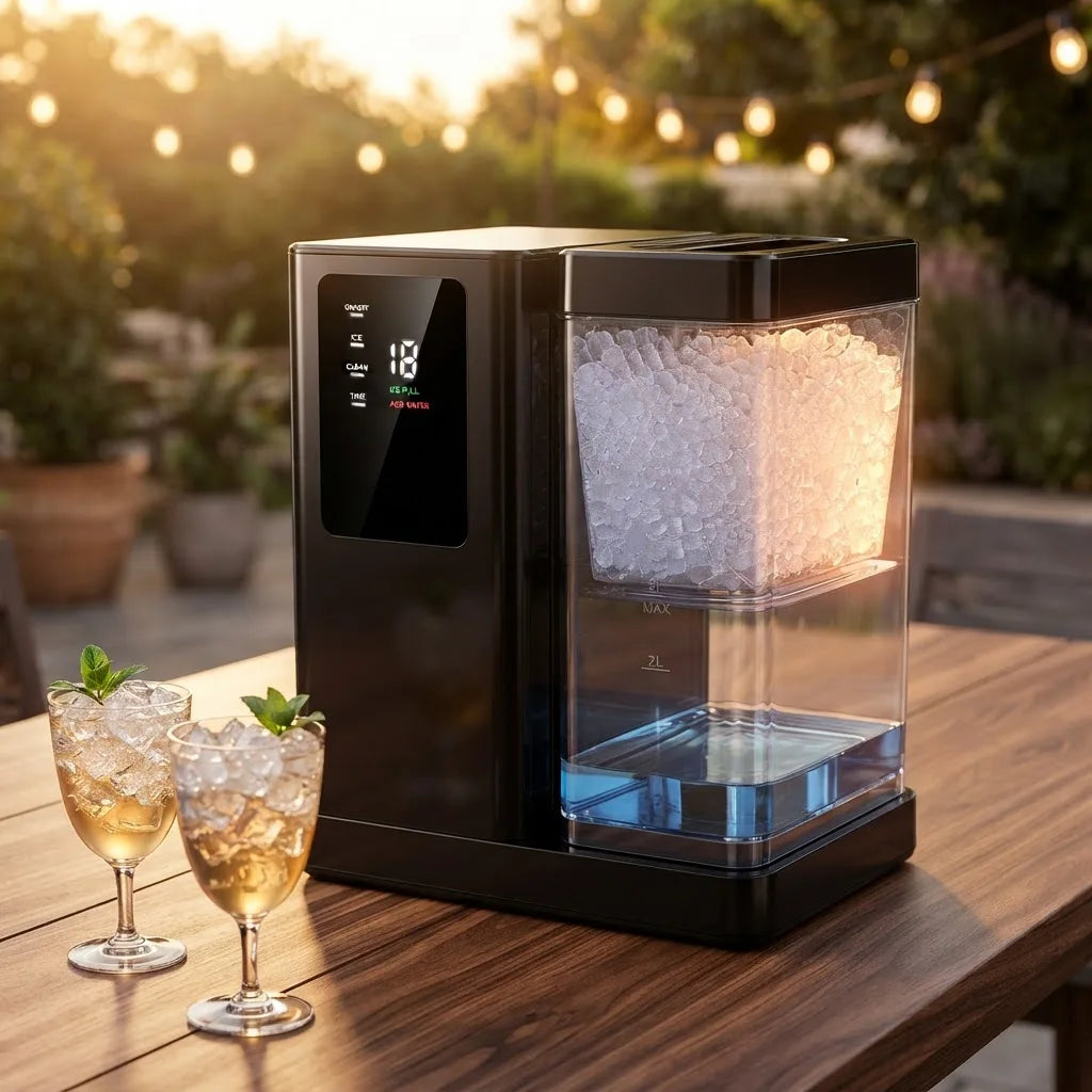 Philergo Nugget Ice Maker Countertop 40 Lbs Per 24H