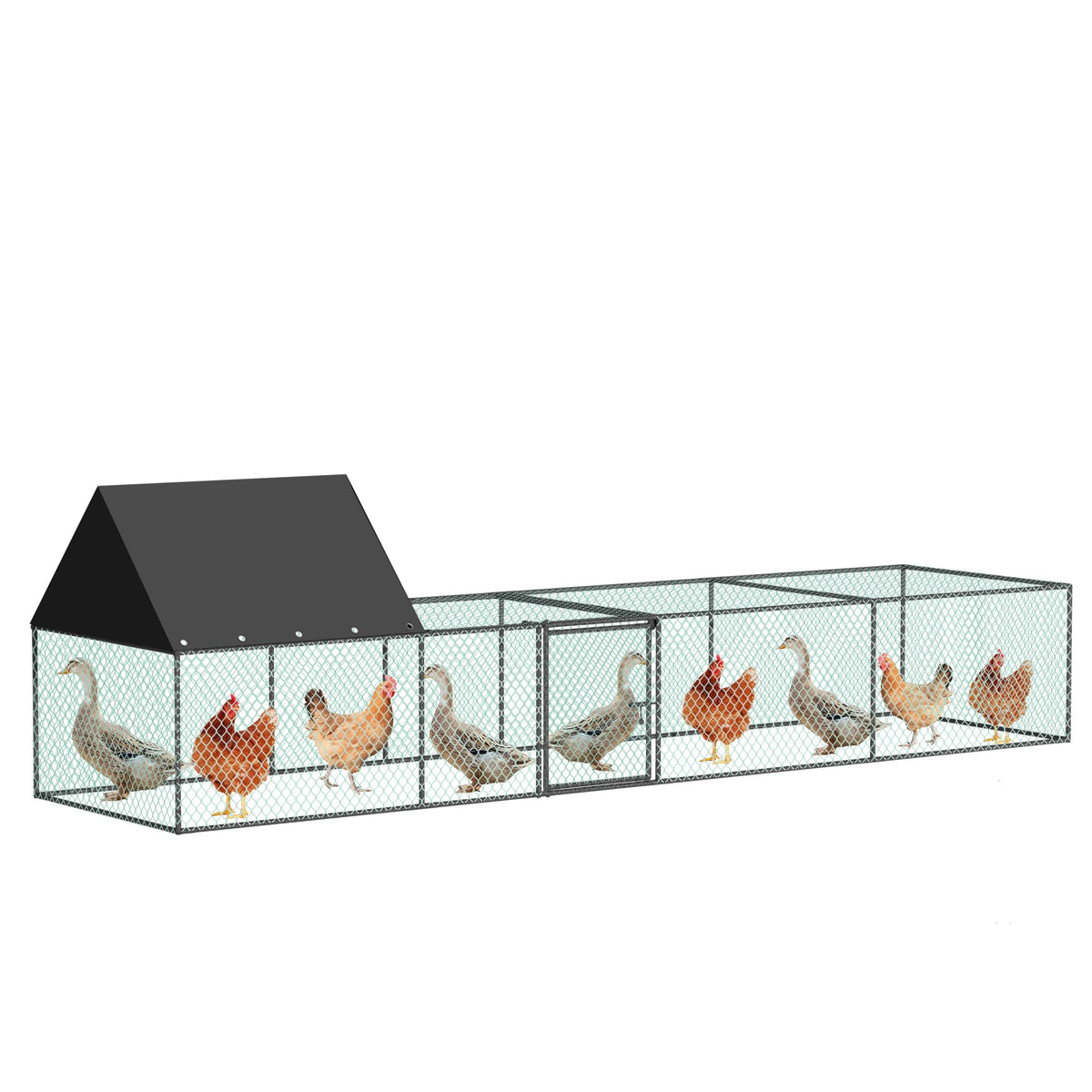Bowart Large Outdoor Chicken Coop Cage Hen House Run