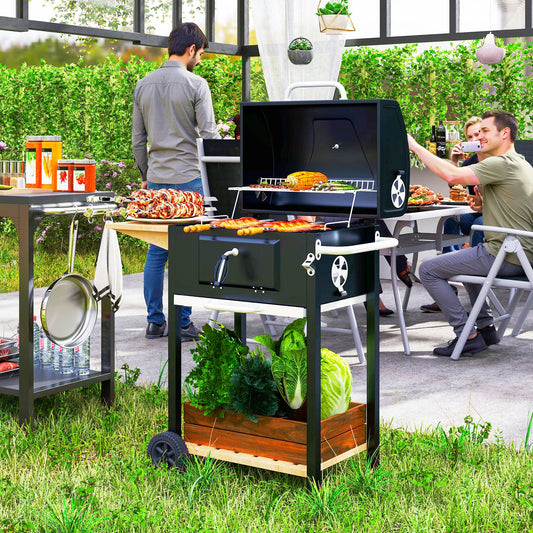 Outsunny Charcoal Portable BBQ Grill For Outdoor Parties