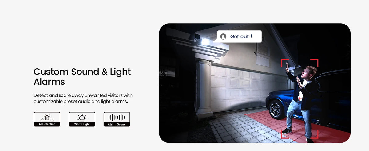 Aosu 3MP WiFi Solar Security Camera With Color Night Vision
