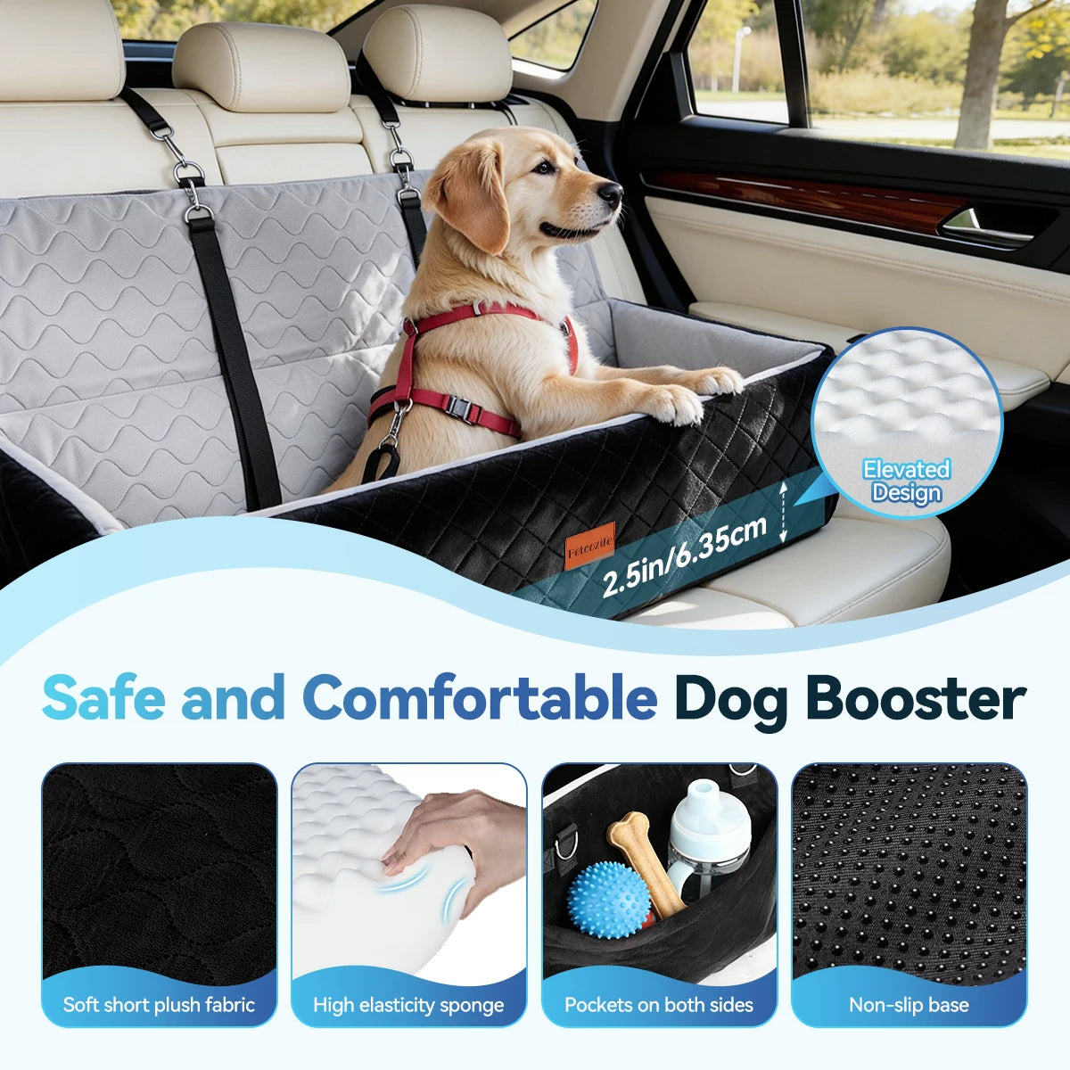 Domipet Extra Large Dog Car Seat Booster