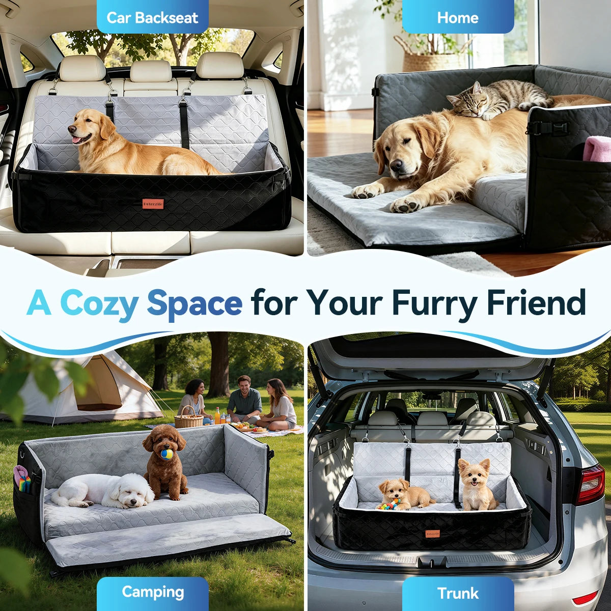 Domipet Extra Large Dog Car Seat Booster