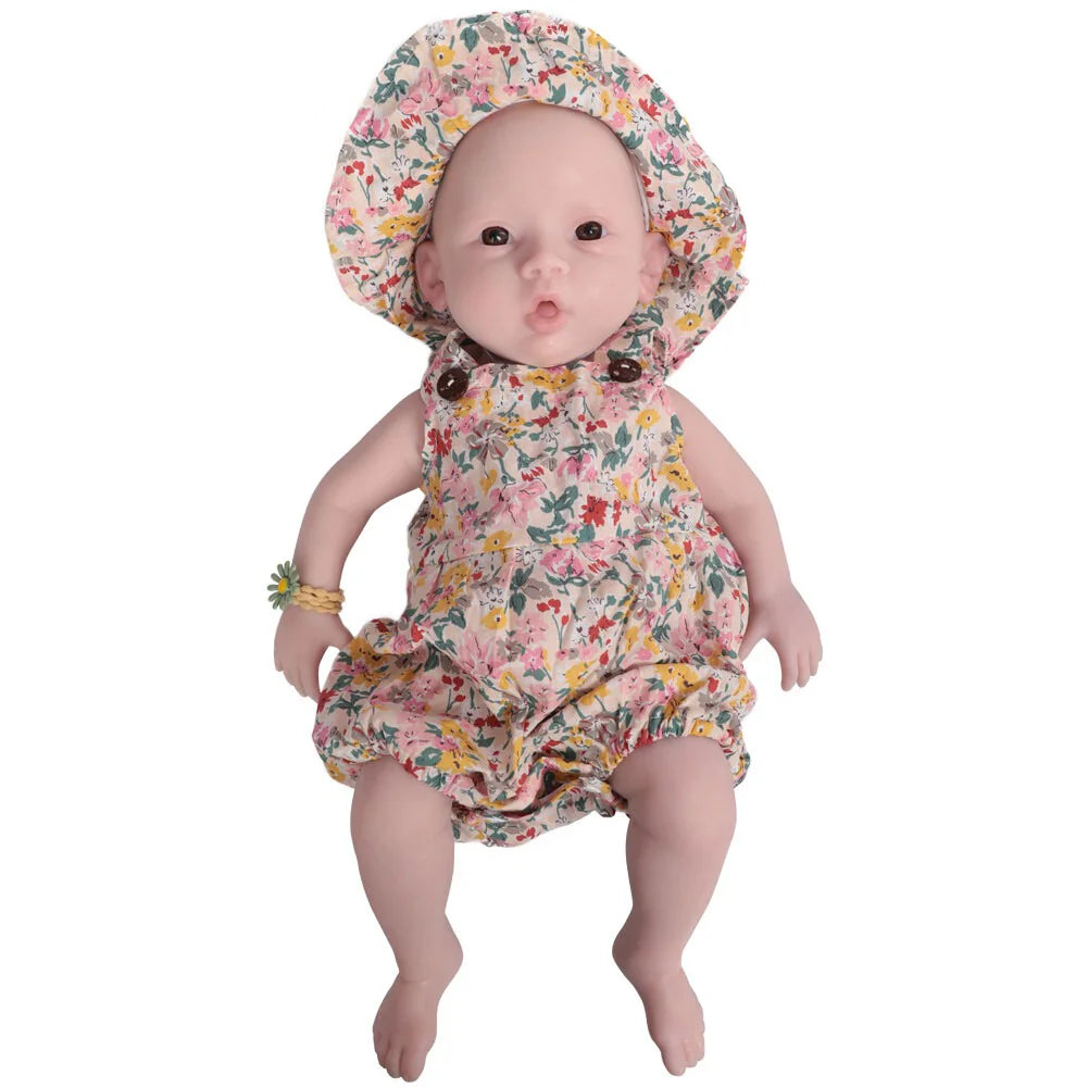 18.5-inch 3000g Realistic Silicone Reborn Baby Doll 100% Silicone Newborn Girl Toy for Children's Doll Collection