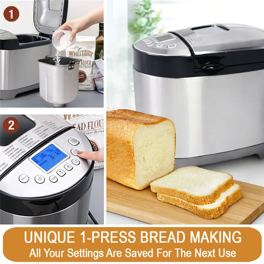 KeenZest 27 In 1 Smart Bread Maker With Gluten Free Whole Wheat