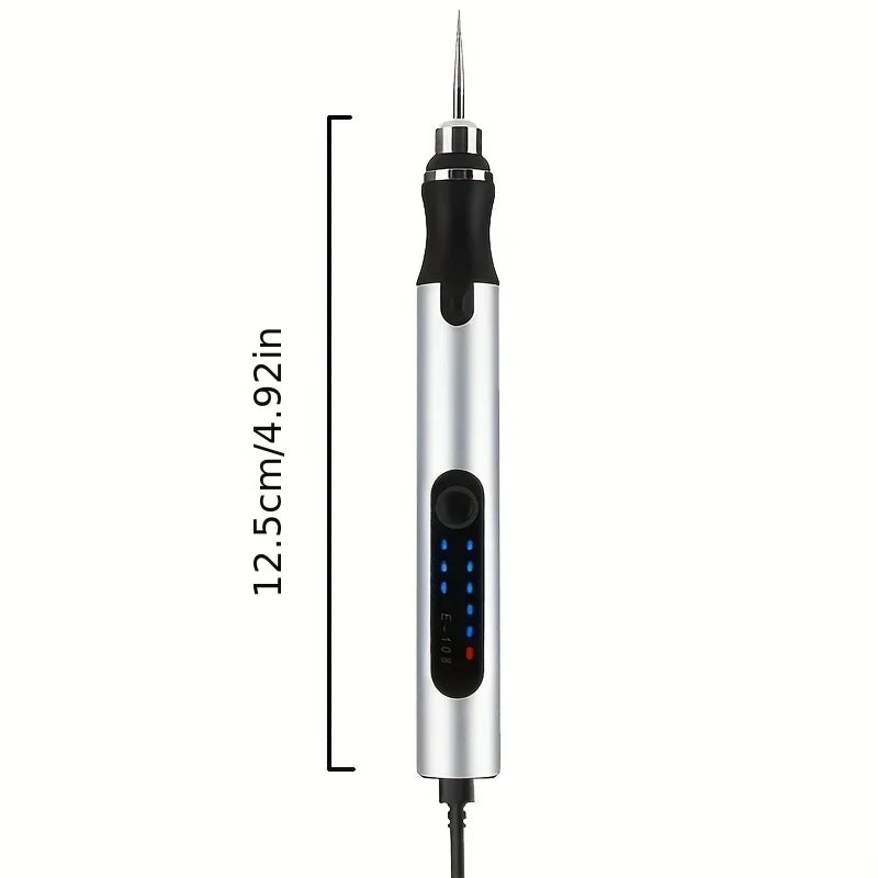 Cordless Rotary Tool Set - Rechargeable Engraving Pen with Adjustable Speeds, Portable Woodworking Kit for Sanding, Polishing, Drilling & Etching, 280mAh Battery, Carving Pen，Engraving, DIY Crafts