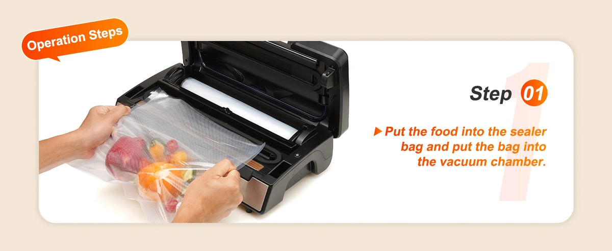 SucceBuy 130W Vacuum Sealer Machine For Fresh Food Packaging