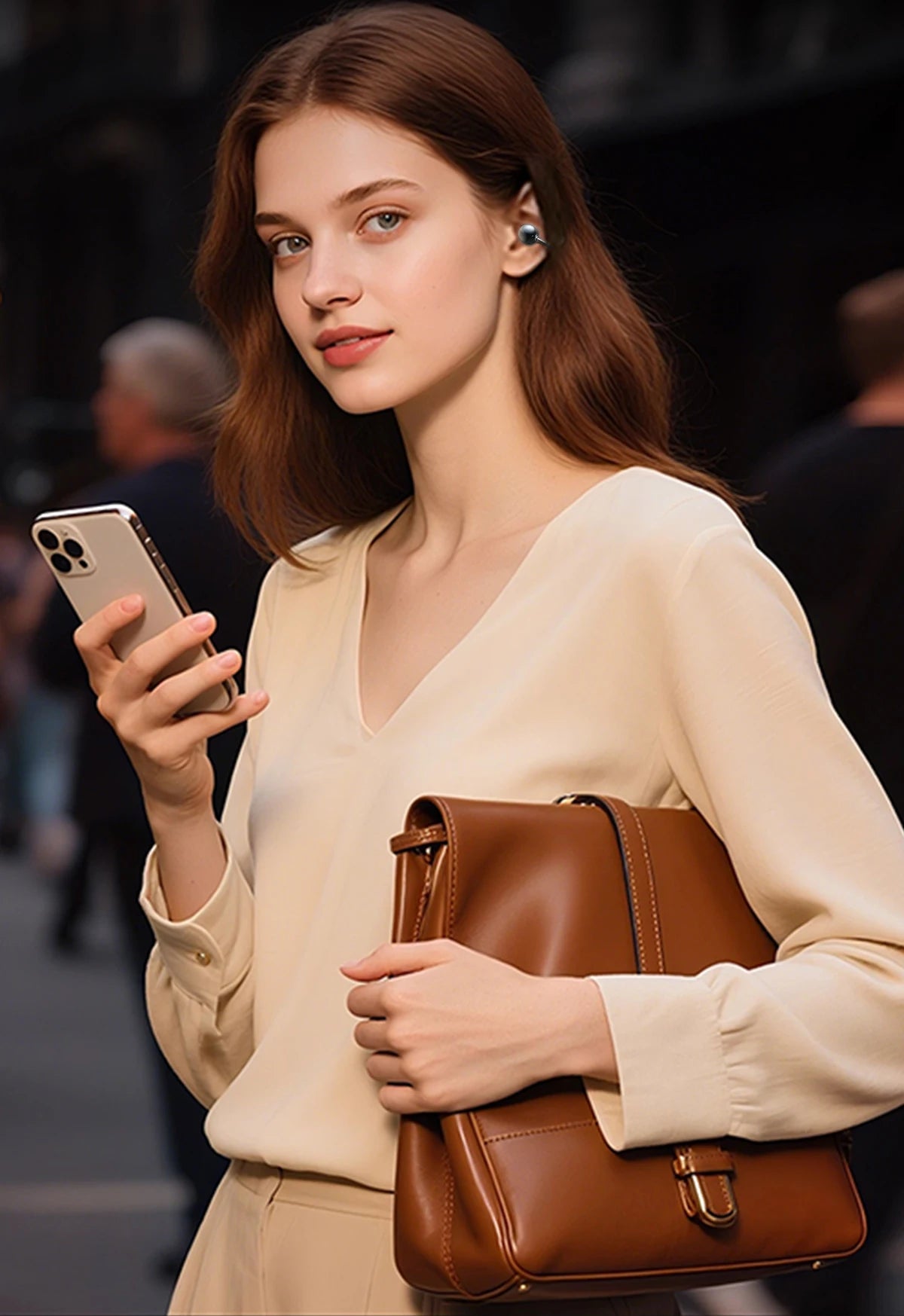 INSONIXN Open Ear Clip Wireless Bluetooth Headphones With Microphone