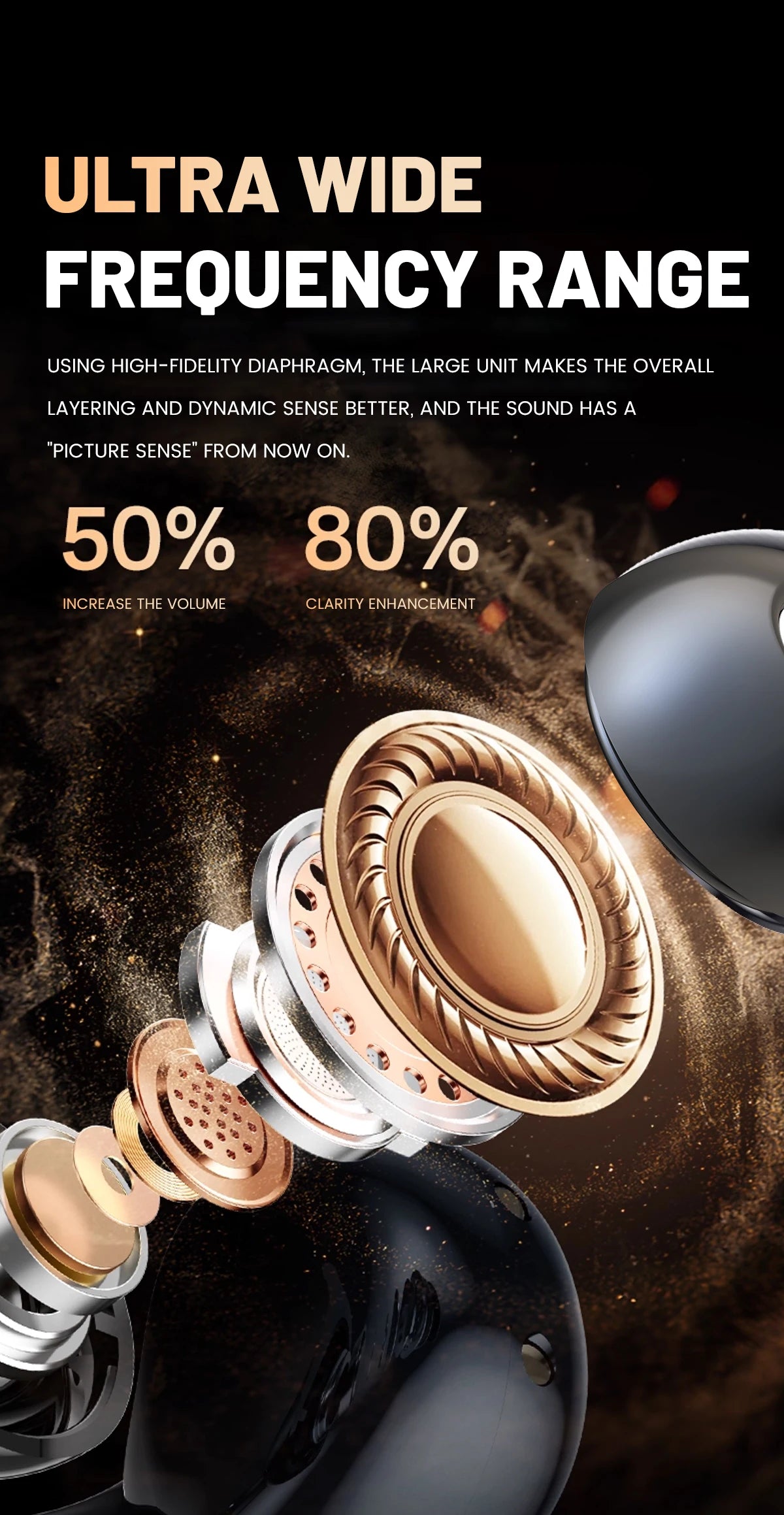 INSONIXN Open Ear Clip Wireless Bluetooth Headphones With Microphone