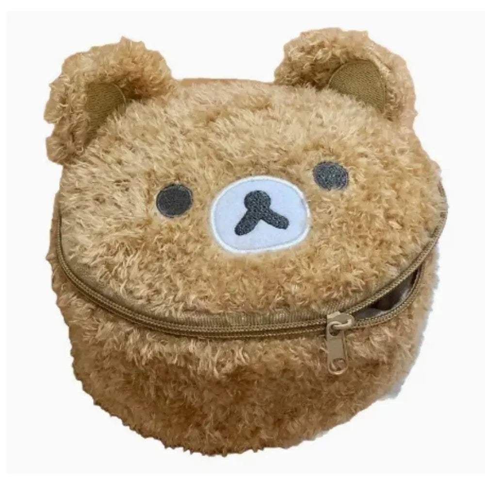 Plush Bear Anime Cosmetic Bag Jewelry Storage Organizer Pouch