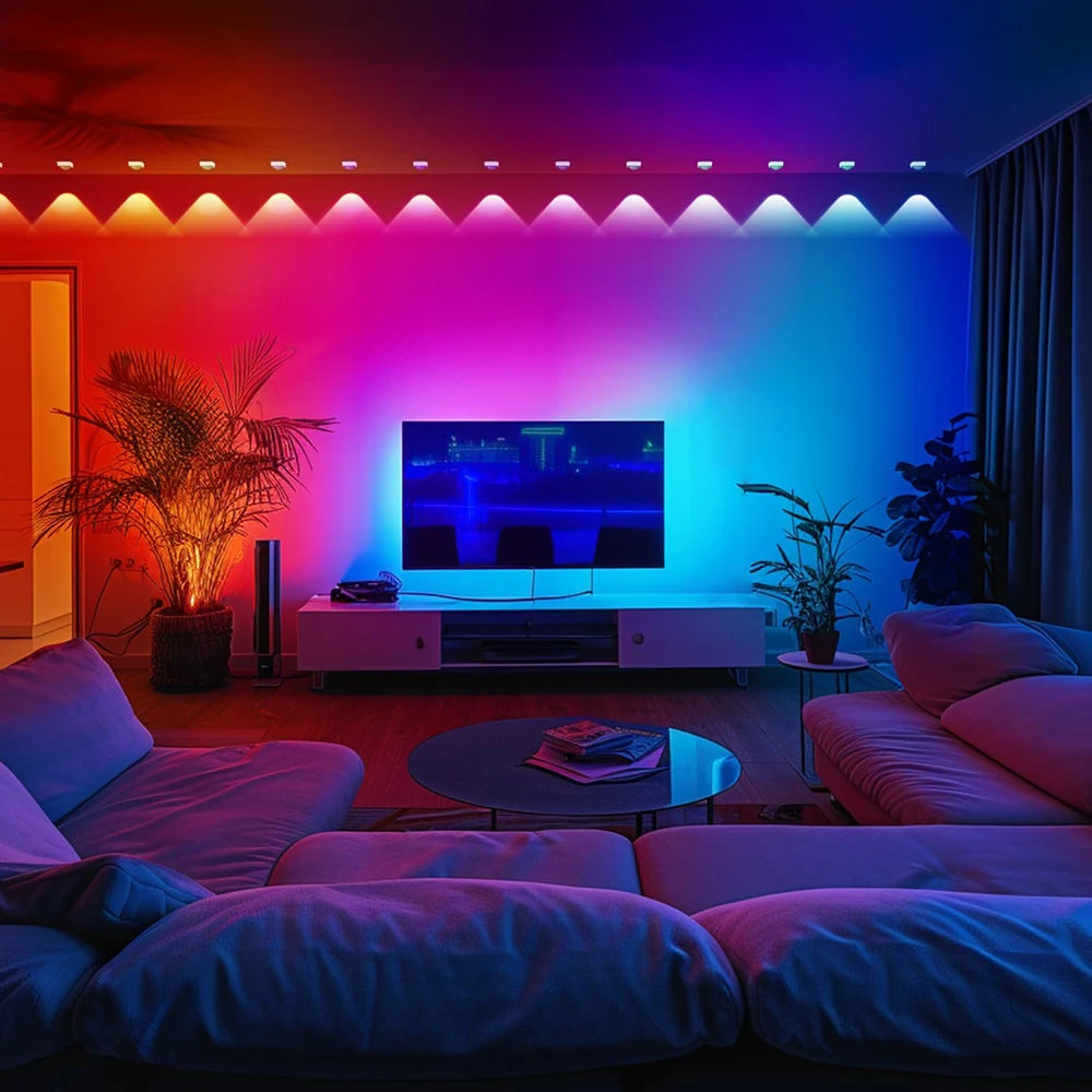 GCTeching Waterproof Permanent Outdoor LED String Lights For Decoration