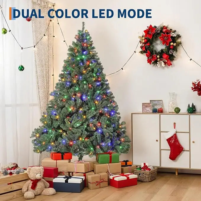 HiMISS Artificial Spruce Christmas Tree Featuring Metal Hinges