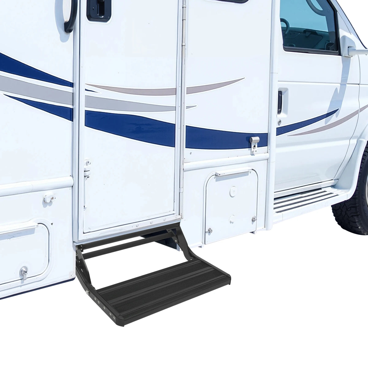 Bymaocar Caravan Folding Step Aluminium Alloy Trailer Accessory