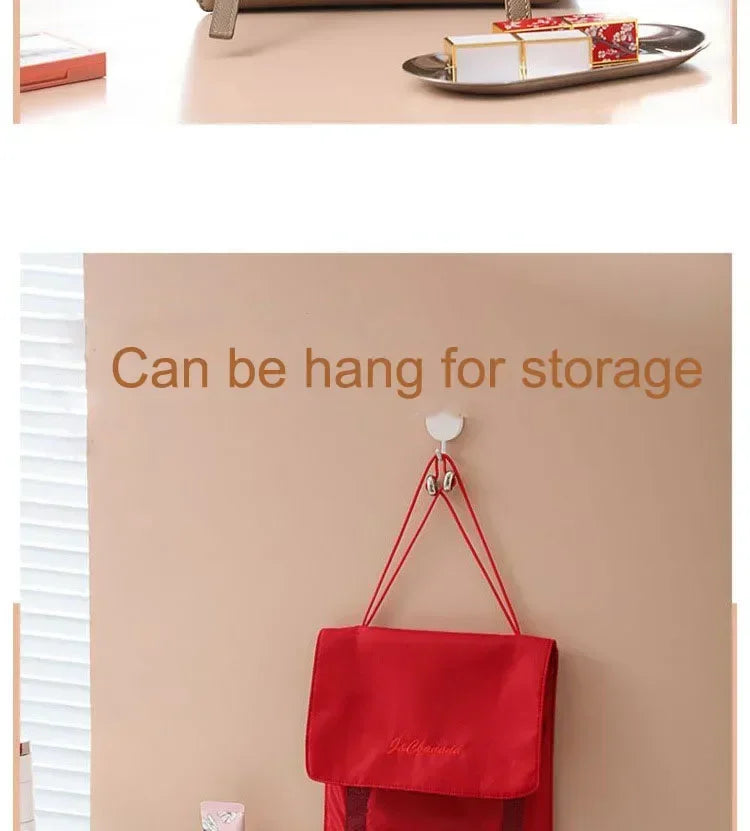 Travel Makeup Organizer Cosmetic Toiletry Bag With Zipper Storage