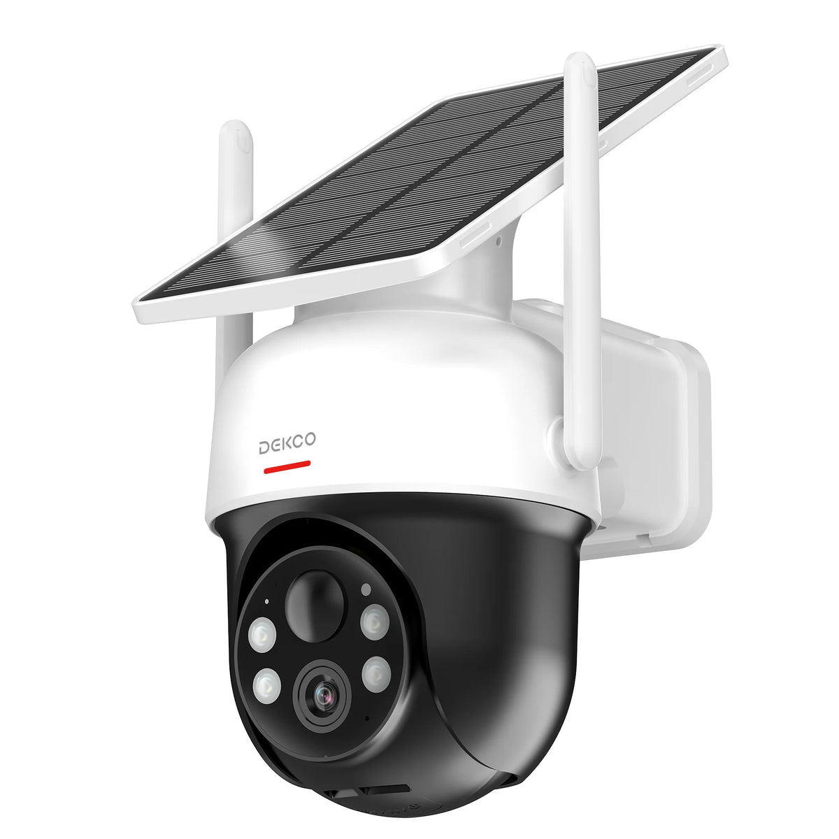 Dekco 3MP Wire-Free Solar Wifi Security Camera With Pt