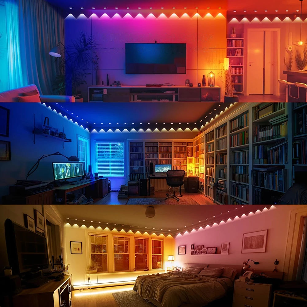 GCTeching Waterproof Permanent Outdoor LED String Lights For Decoration