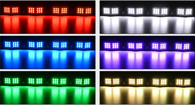 Nilight RGB Rock Lights Kit Underglow With Remote App For Jeep Truck SUV ATV UTV