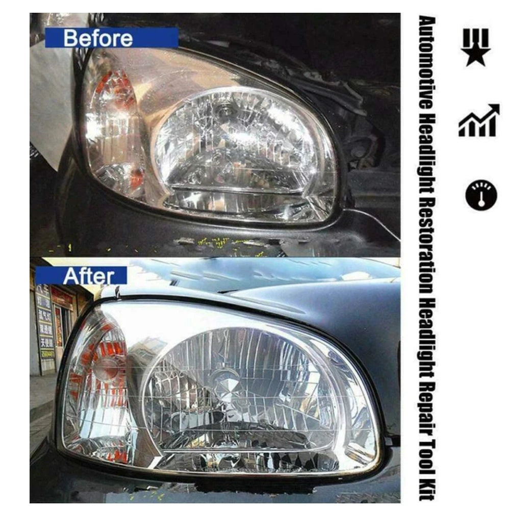 Headlight Polishing Kit Auto Headlight Renovator Light Restoration 300ml Polish