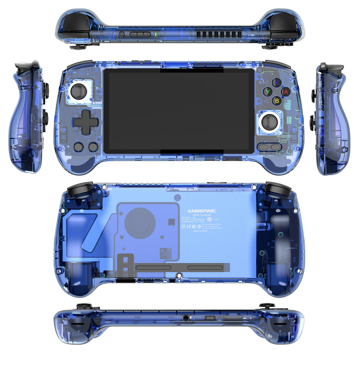 Anbernic RG556 Retro Handheld Game Console 64bit Android 13 System Unisoc T820 5.48-inch AMOLED Screen Hall Joystick Game Player