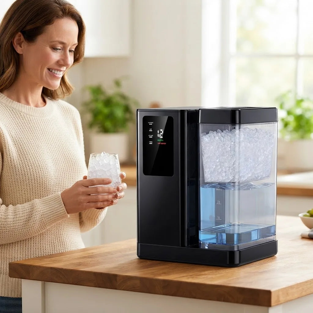 Philergo Nugget Ice Maker Countertop 40 Lbs Per 24H
