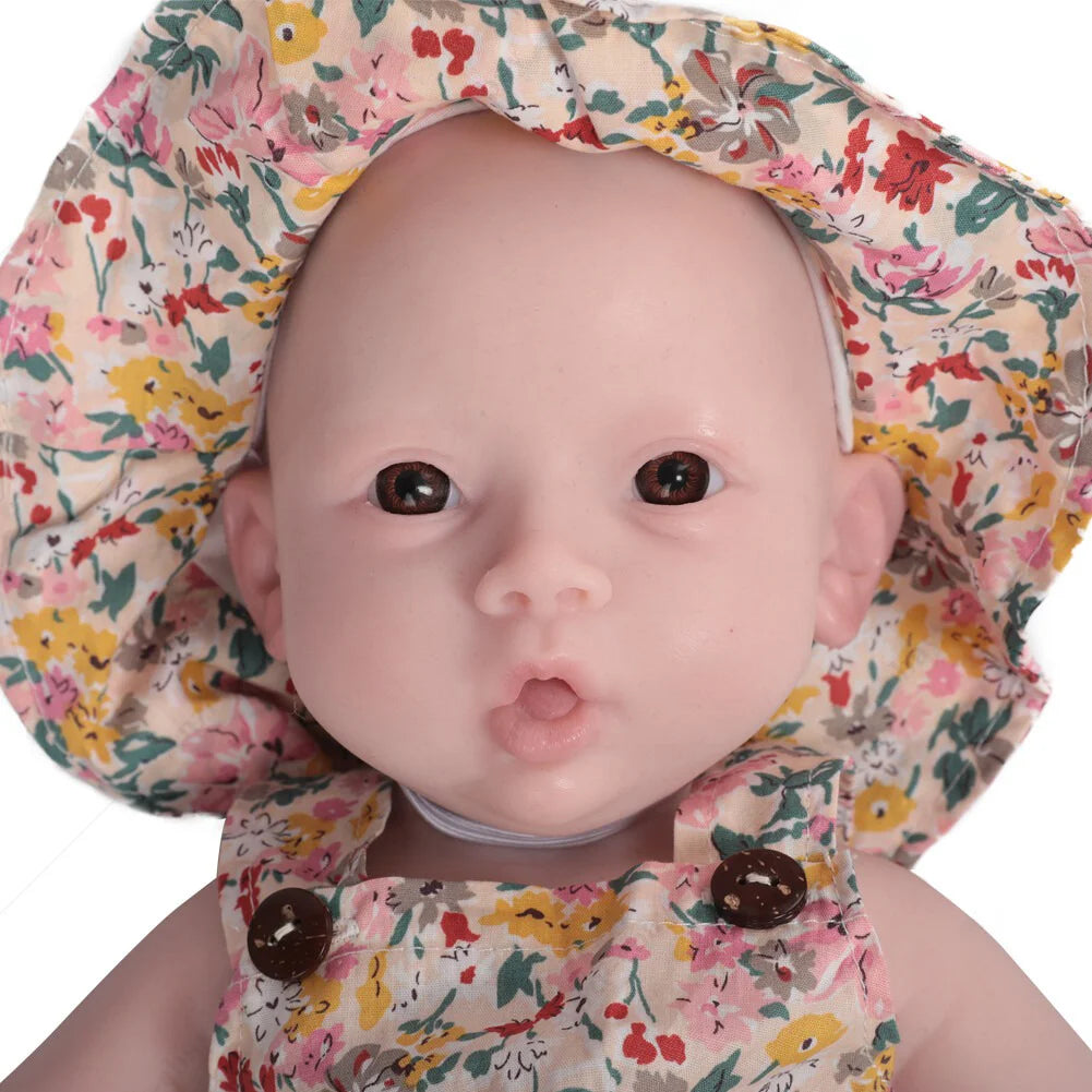 18.5-inch 3000g Realistic Silicone Reborn Baby Doll 100% Silicone Newborn Girl Toy for Children's Doll Collection