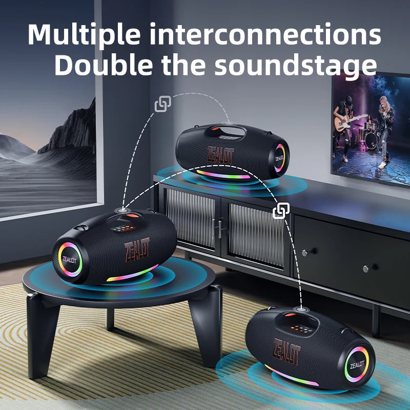 ZEALOT Waterproof Portable Bluetooth Speaker With Deep Bass
