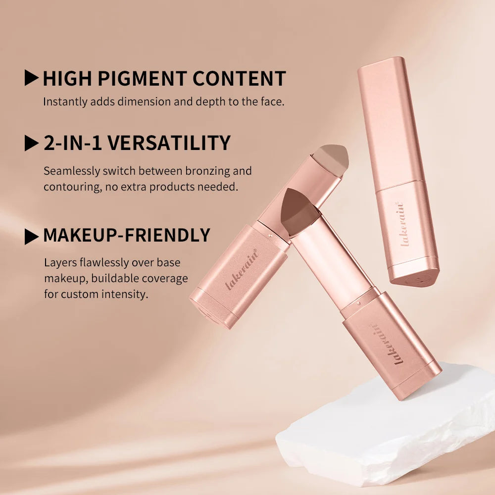 Lakerain Cream Bronzer Stick for Smooth Face Contouring