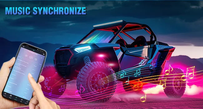 Nilight RGB Rock Lights Kit Underglow With Remote App For Jeep Truck SUV ATV UTV