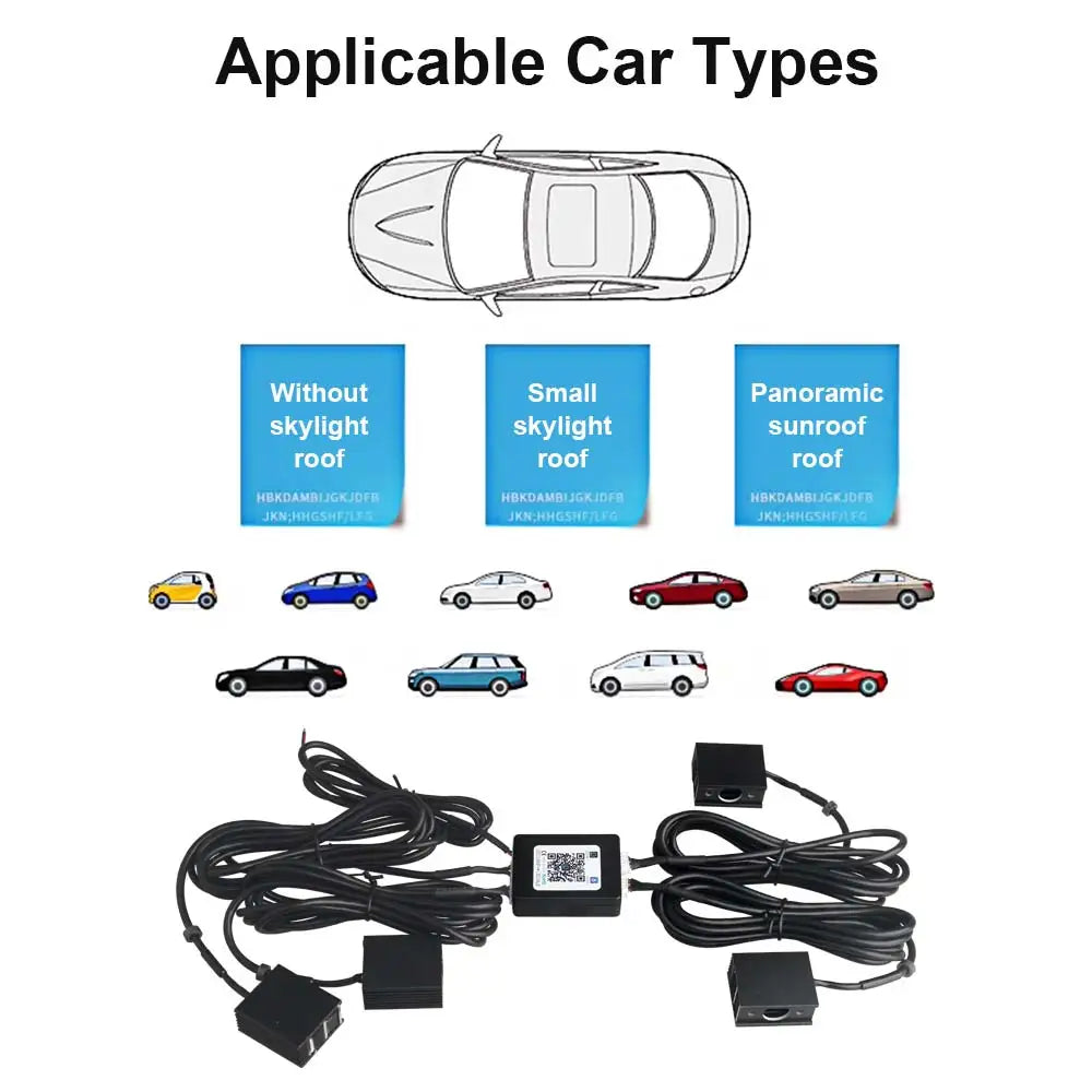 RGBW Car Roof Starry Sky Fiber Optic Ceiling Kit