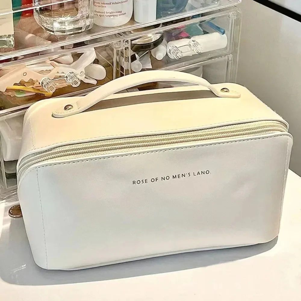 Travel Makeup Organizer Cosmetic Toiletry Bag With Zipper Storage