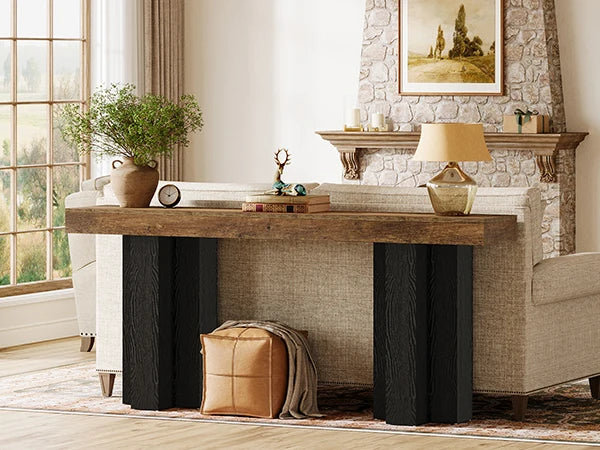 Tribesigns Farmhouse Console Table for Entryway Hallway and Living Room