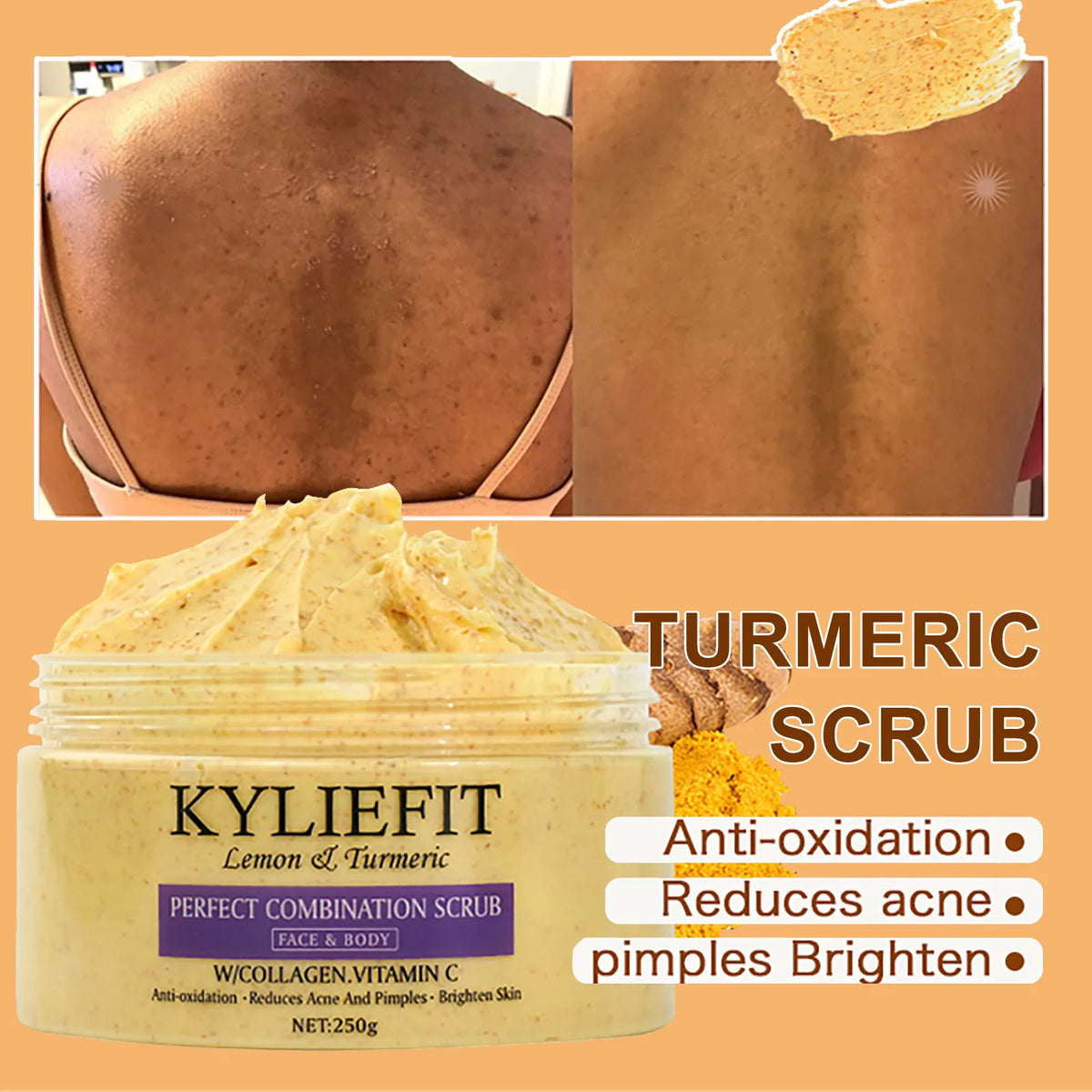 AILKE Organic Turmeric Skincare Kit for Brightening and Hydration
