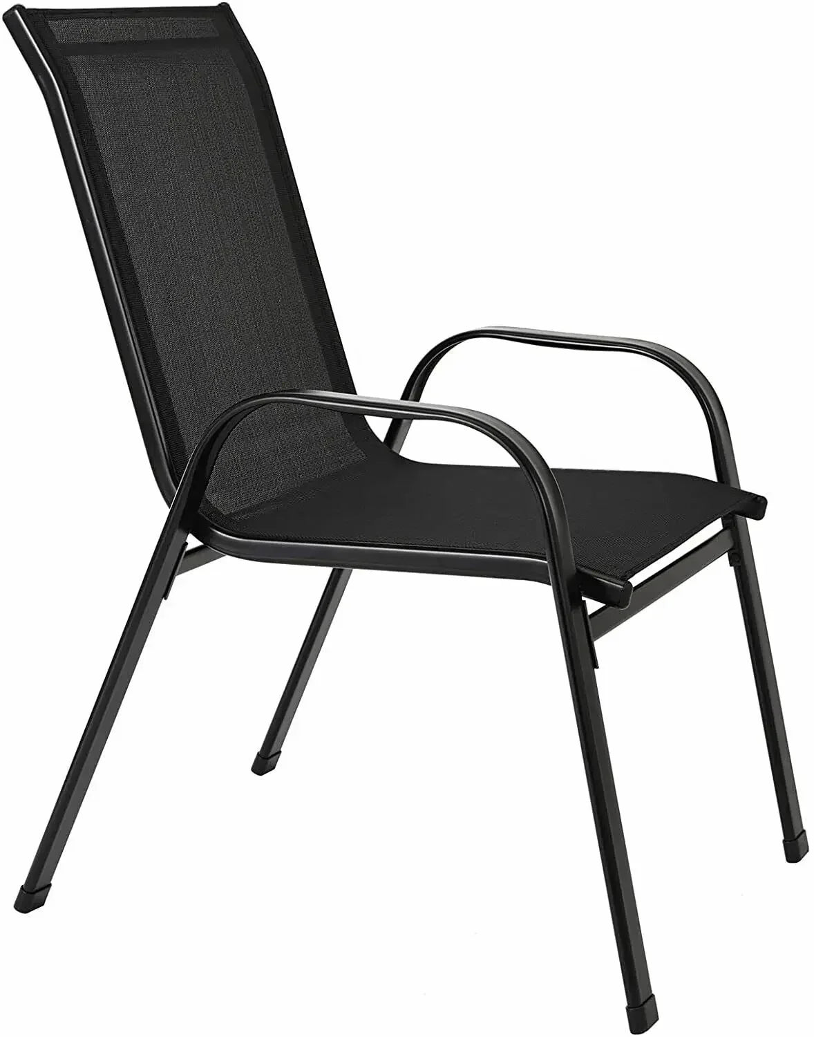 Foldable Garden Chairs Steel Iron Teslin Fabric High Back