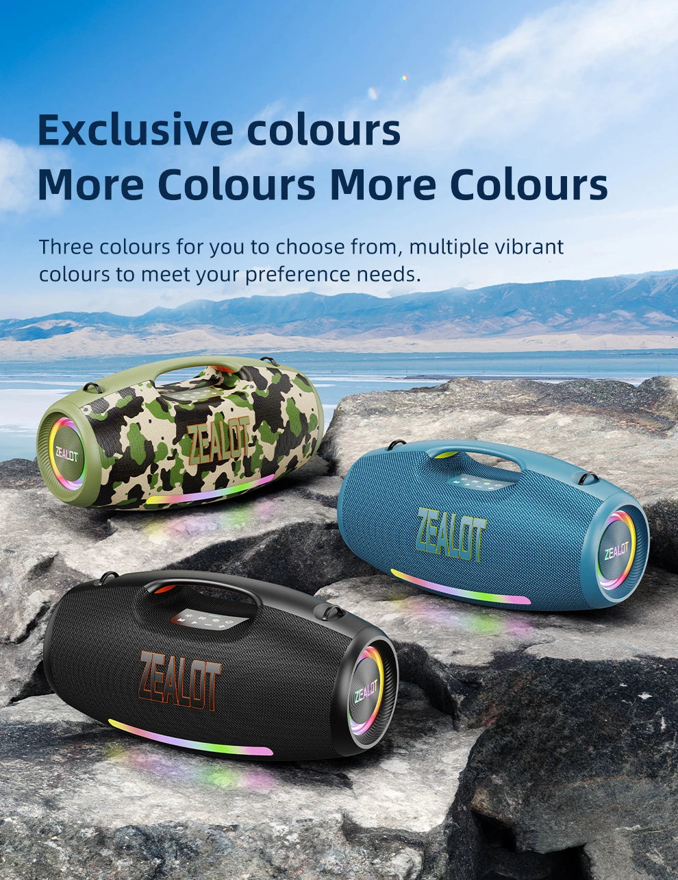 ZEALOT Waterproof Portable Bluetooth Speaker With Deep Bass