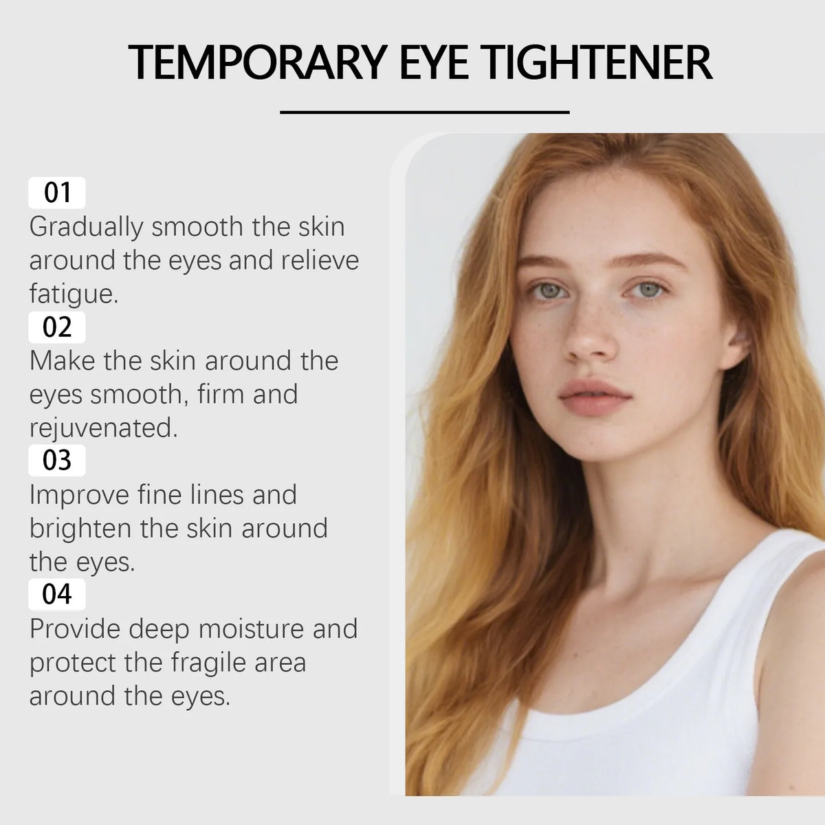 Instant Under Eye Tightening Cream for Puffiness and Dark Circles