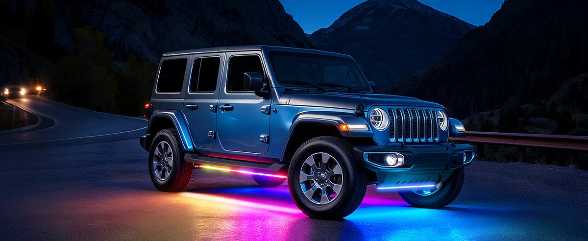 Nilight Car Underglow Neon Strip Lights With App Remote