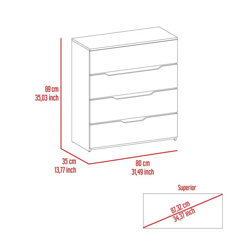 Two Piece Bedroom Set With Armoire And Drawer Dresser
