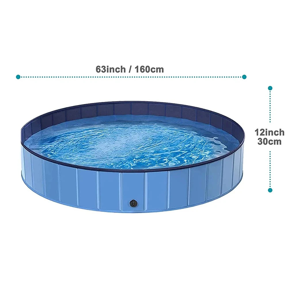 Portable Foldable Dog Swimming Pool Bathing Tub Grooming Station