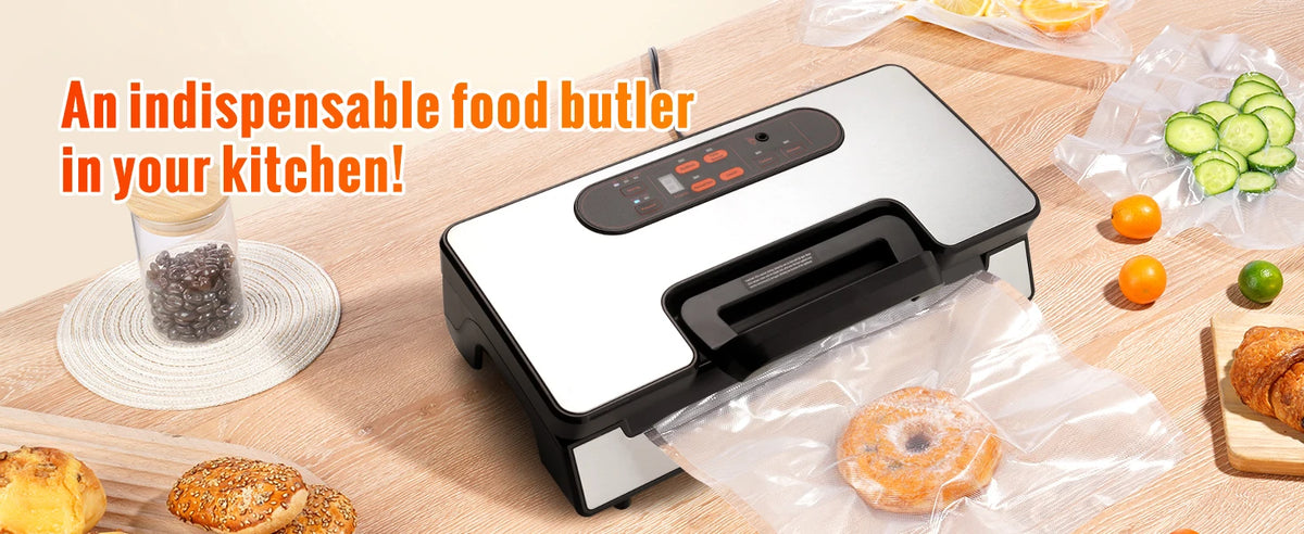 SucceBuy 130W Vacuum Sealer Machine With Free Vacuum Bags