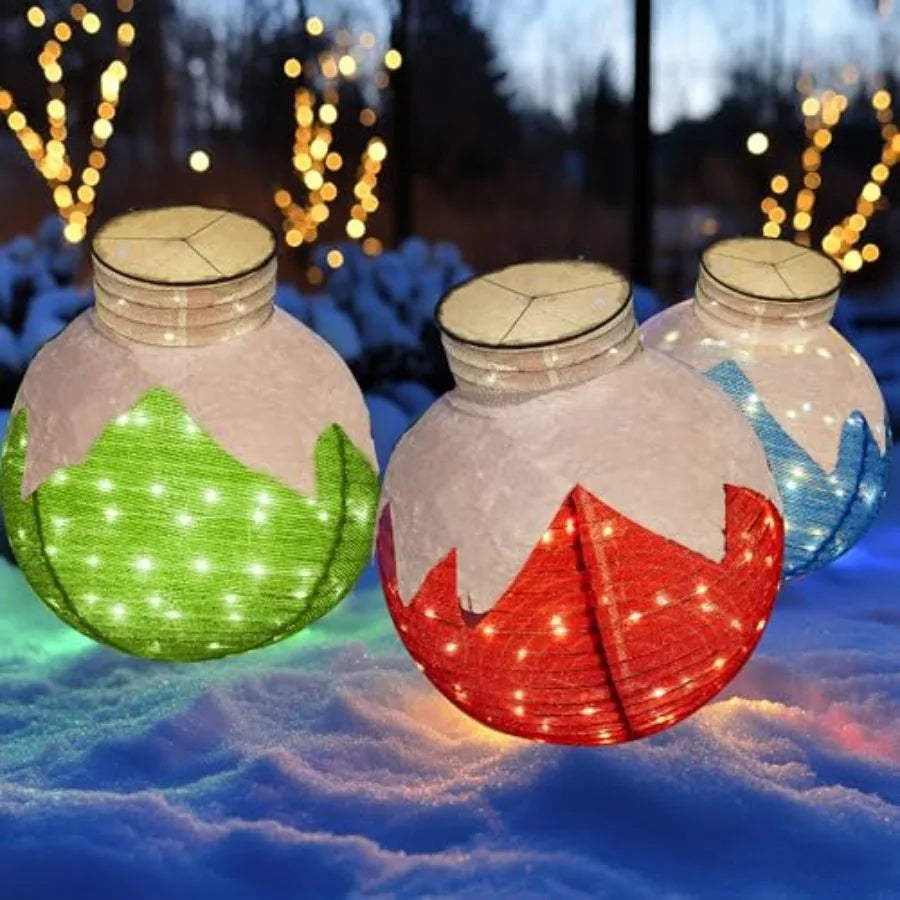 Led Christmas Ball Ornamental String Lights For Garden Yard