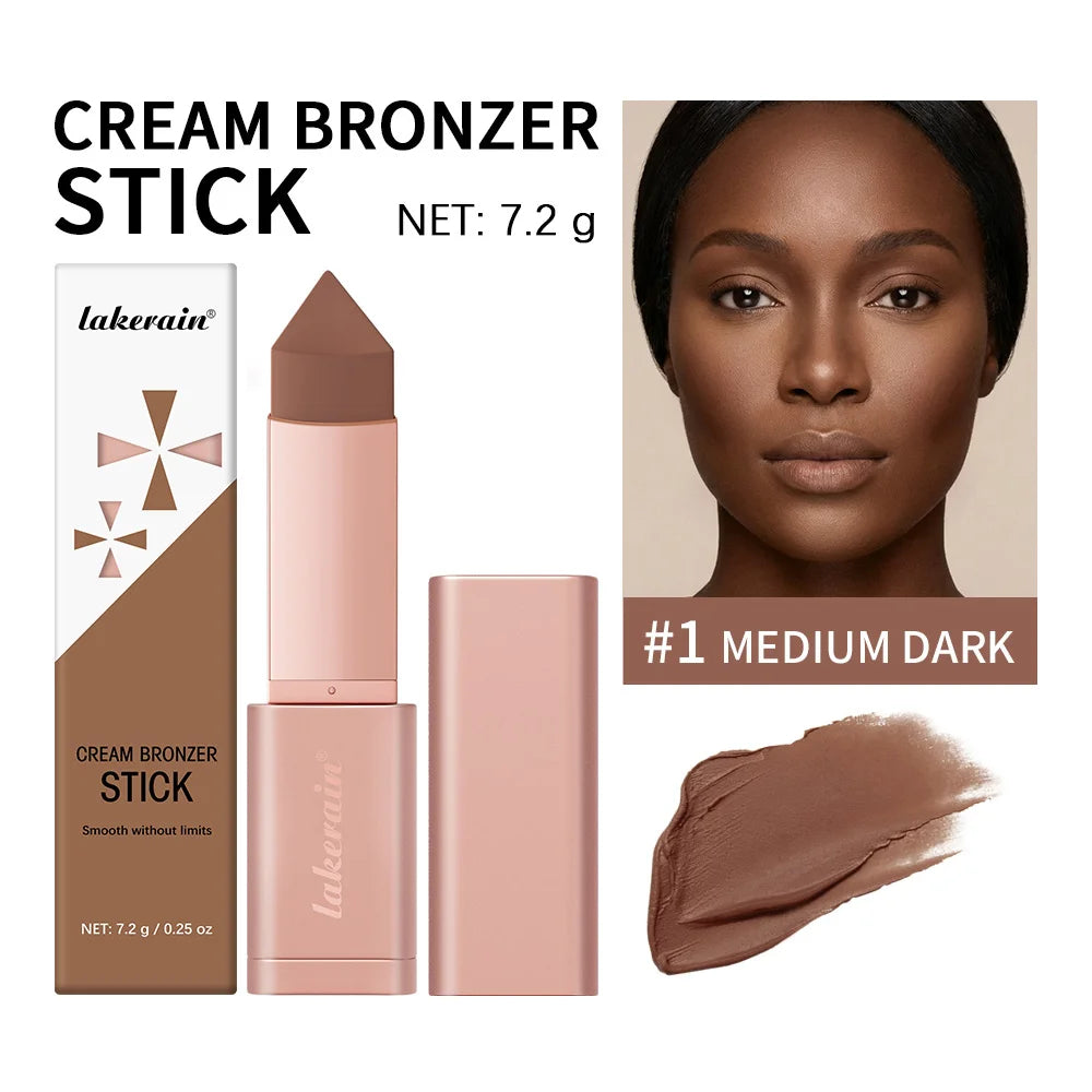 Lakerain Cream Bronzer Stick for Smooth Face Contouring