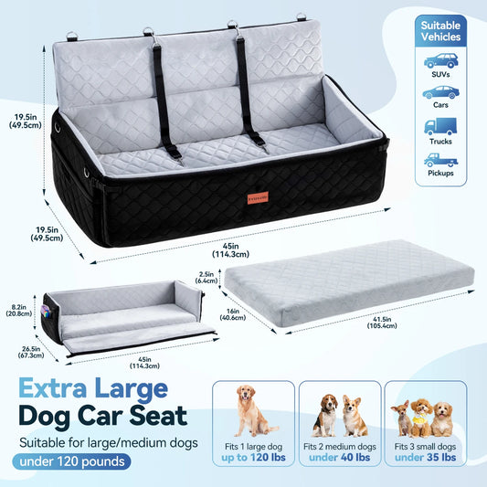Domipet Extra Large Dog Car Seat Booster
