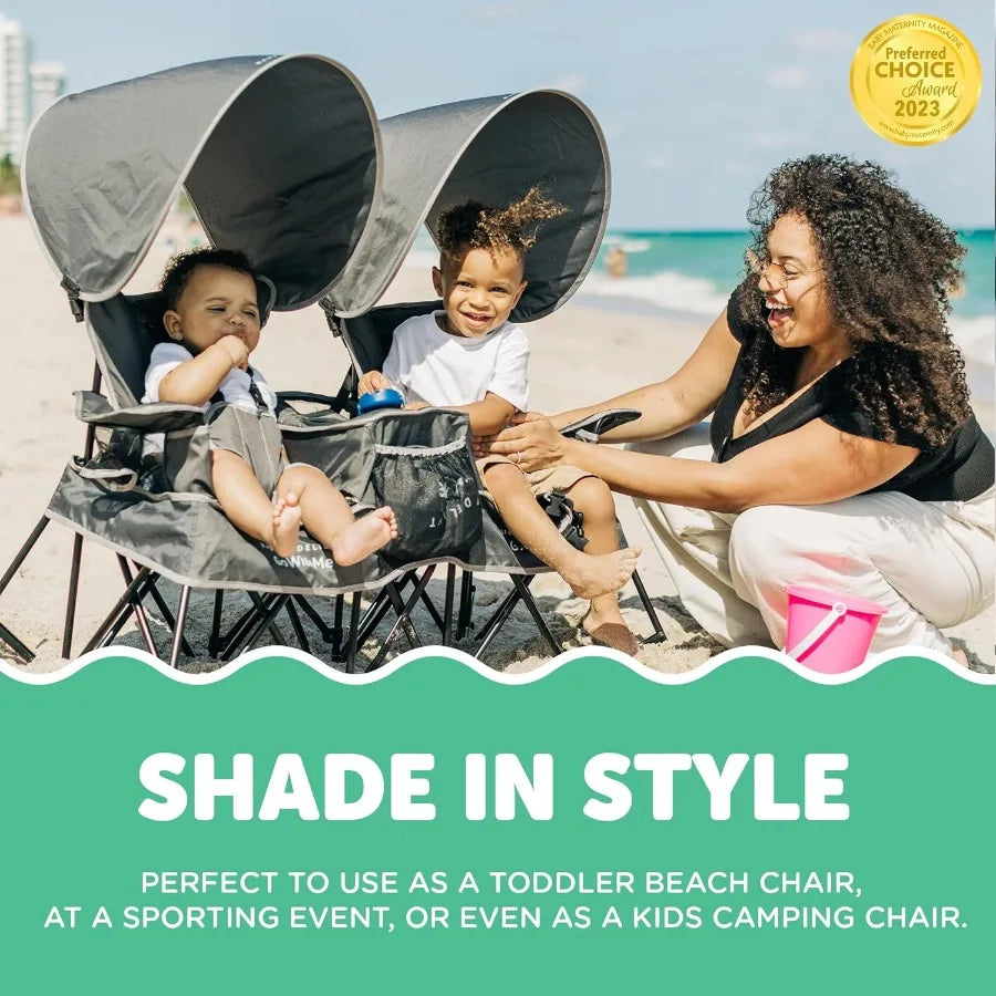 XIUWO Go With Me Duo Deluxe Portable Double Kids Chair