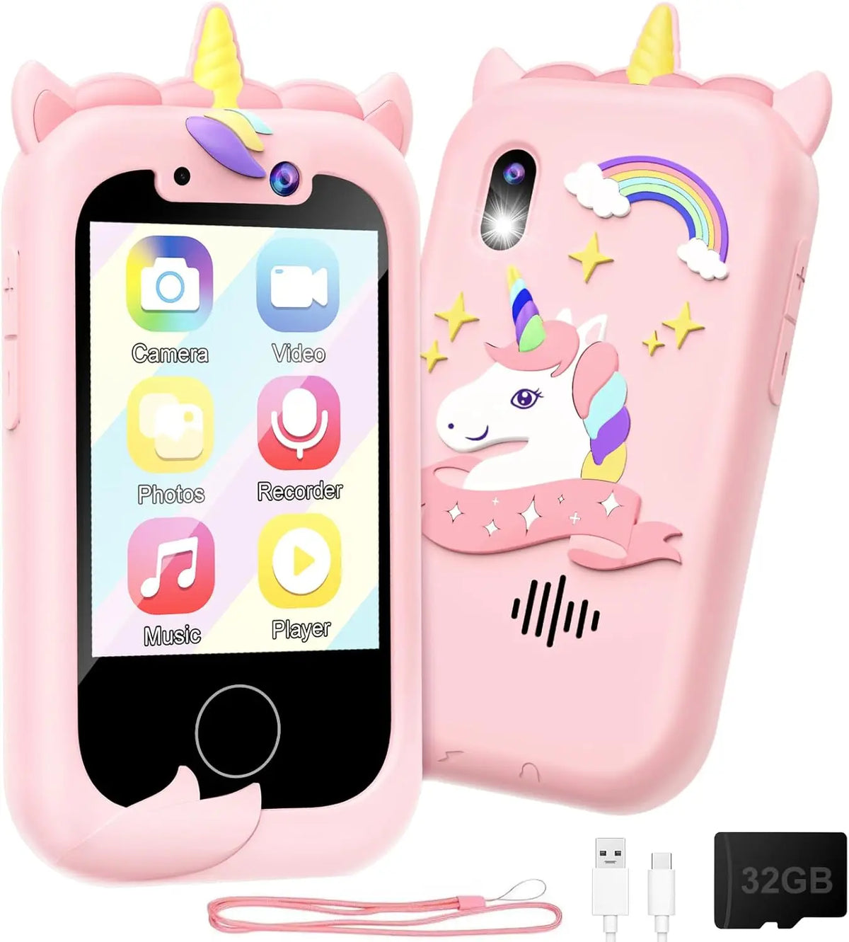 Educational Kids Smart Phone Toy With Touch Screen Learning