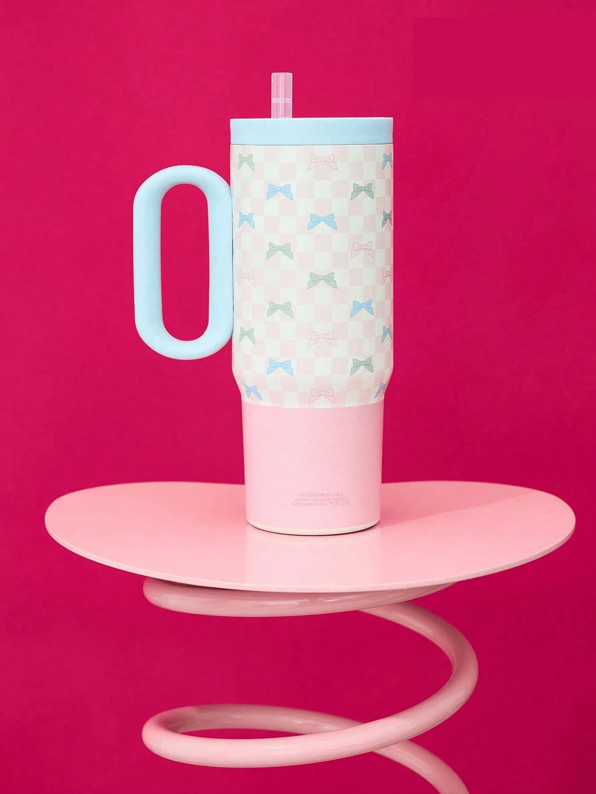 Strawberry Shortcake X POKOJA LAND 40oz Stainless Steel Tumbler Water Bottle/Coffee Cup With Handle And Straw, Leakproof, Insulated (Keeps Drinks Hot Or Cold)