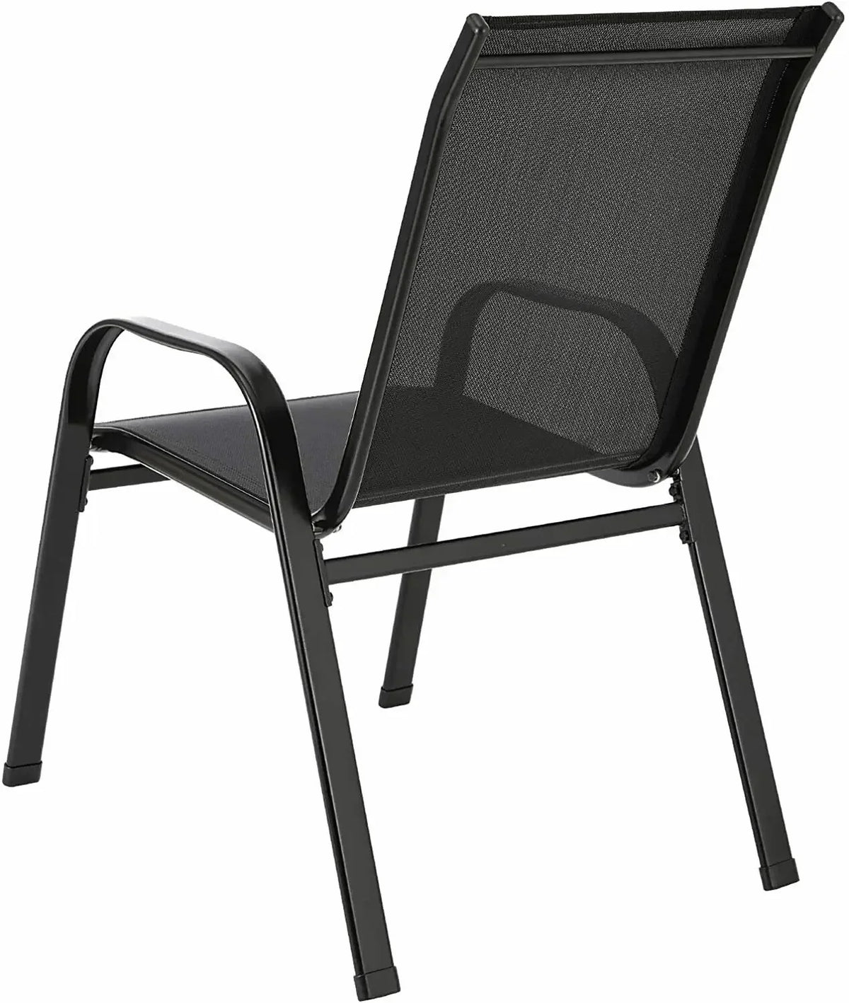 Foldable Garden Chairs Steel Iron Teslin Fabric High Back