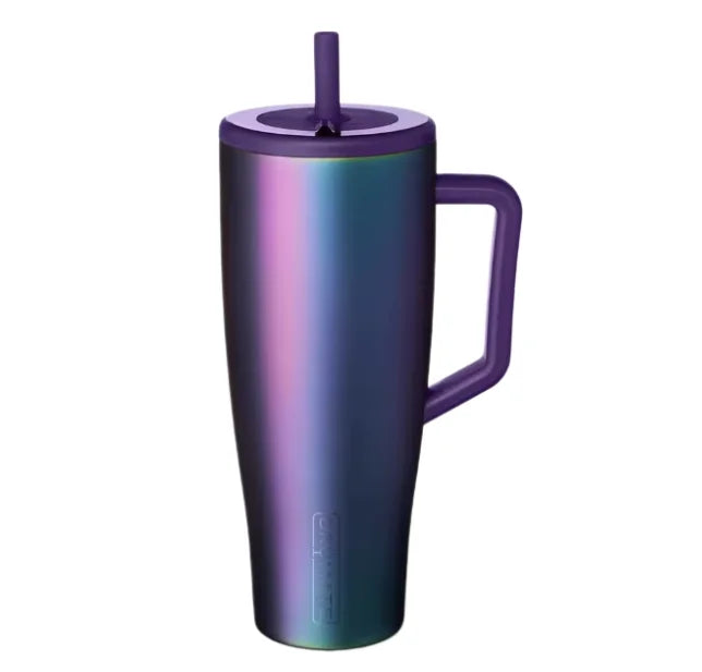 Brümate Era 40oz Tumbler with Handle and Straw Leakproof Insulated Stainless Steel Water Bottle Cup Holder Friendly Travel Mug Softsip