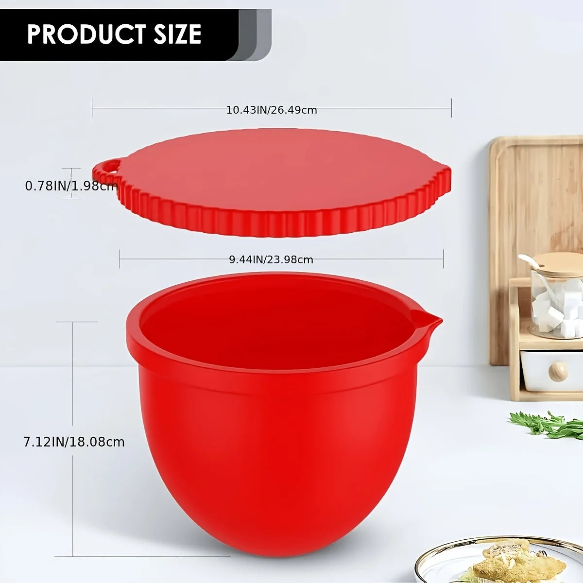 Three Piece Silicone Bowl Liners For Tilt Head Stand Mixer