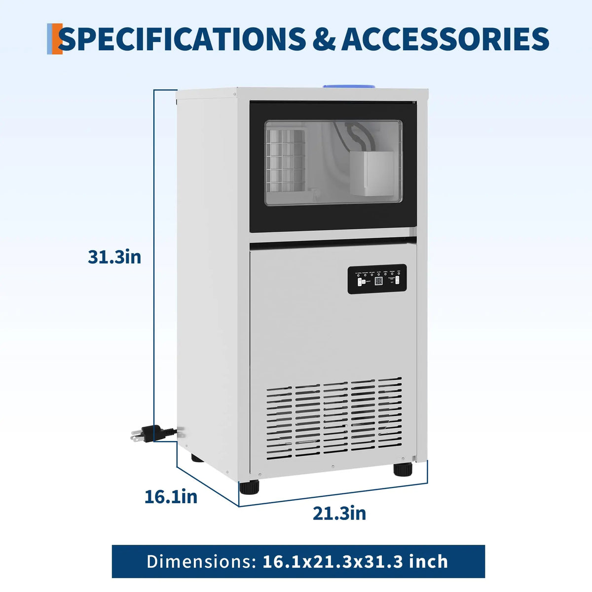 Commercial Ice Maker 120 Lbs Per Day T90FT Premier